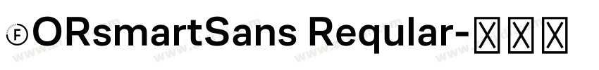 FORsmartSans Reqular字体转换